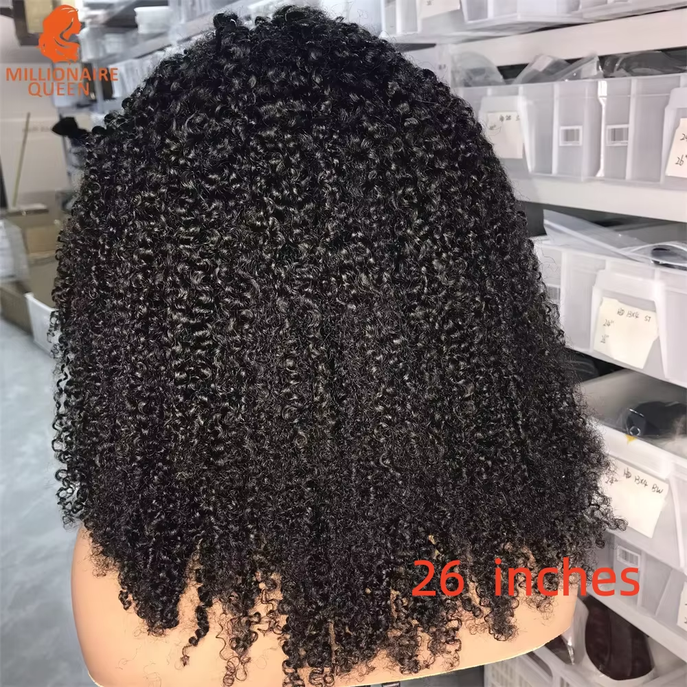 Half Wig Glueless Burmese Pixi Curly 100% Human Hair With Drawstring Seamless Clips 300 Density Half Wigs Full Machine Made Wig - Image 4