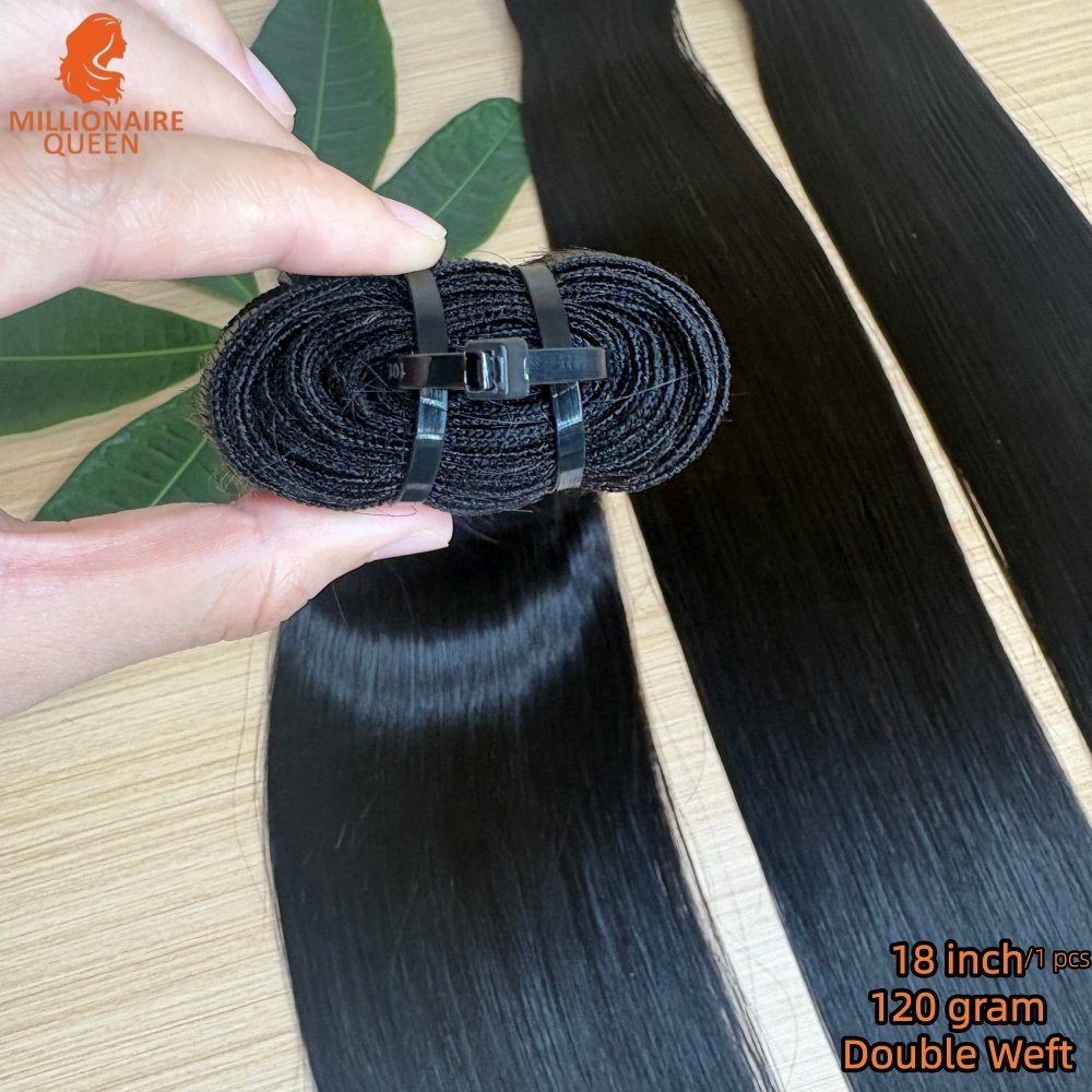 120 Grams/1 Pcs 12A Super Double Drawn Virgin Straight Bundles Human Hair Raw Vietnamese Hair Weaving 1/3/4 Pc 100% Human Hair - Image 5