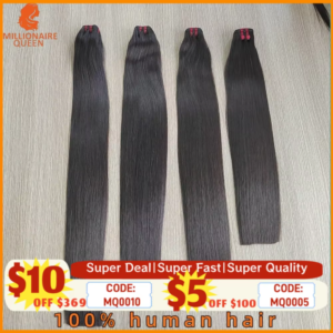 20A Super Double Drawn Virgin Straight Weaving Bundles Raw Human Hair Vietnamese Unprocessed Hair Extensions Millionaire Queen