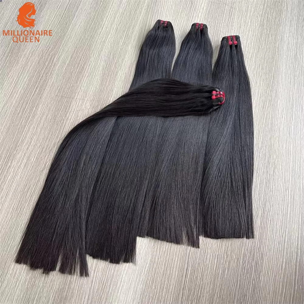 20A Super Double Drawn Virgin Straight Weaving Bundles Raw Human Hair Vietnamese Unprocessed Hair Extensions Millionaire Queen - Image 6