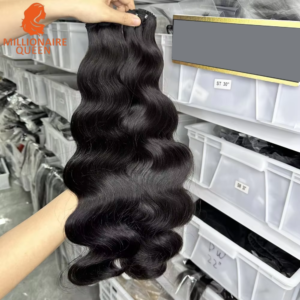 15A Super Double Drawn Virgin Body Wave Bundles Human Hair Raw Vietnamese Hair Weaving 1/3/4 Pc100% Human Hair Millionaire Queen