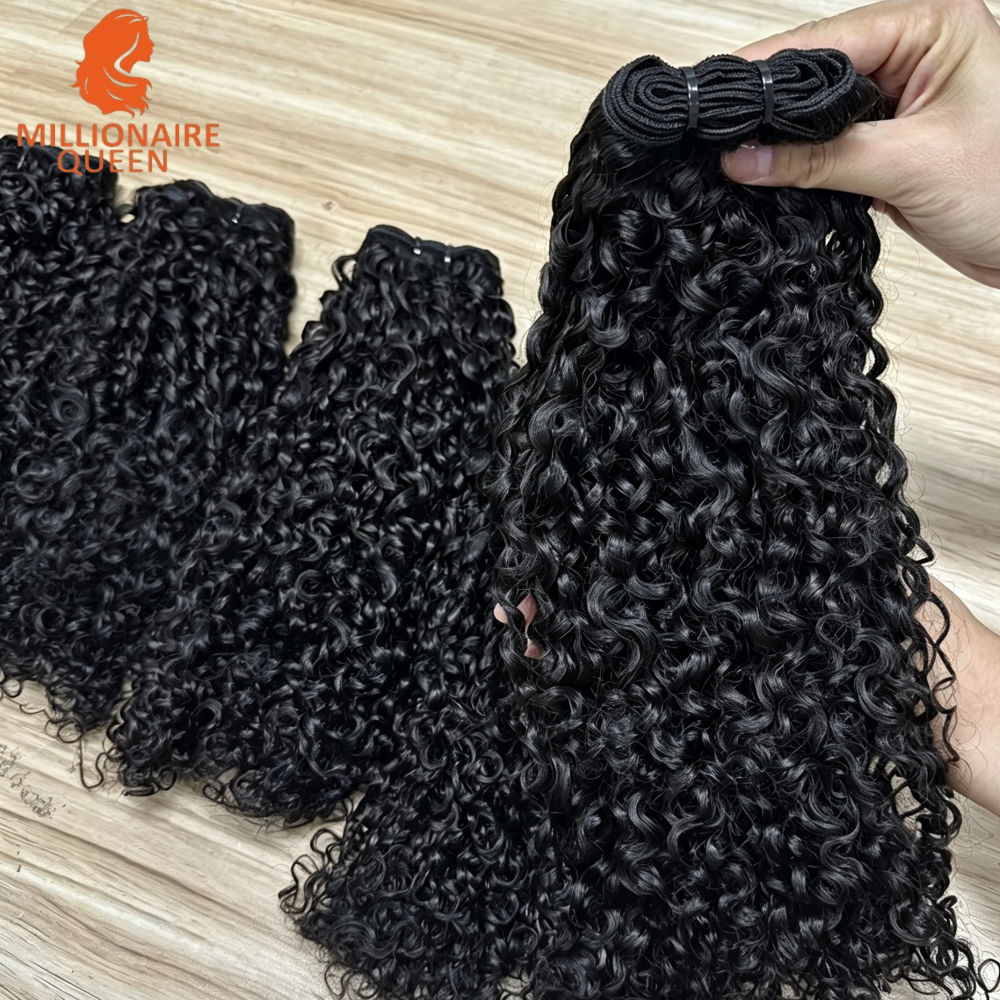 3B3C Burmese Pixie Curly Hair Bundles Virgin Human Hair Burmese Vietnamese Raw Human Hair Extensions Wholesale For Full Head 18A - Image 5